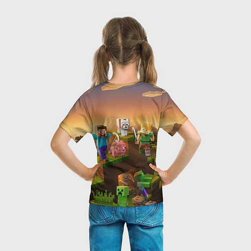Детская футболка Анастасия Minecraft / 3D-принт – фото 6