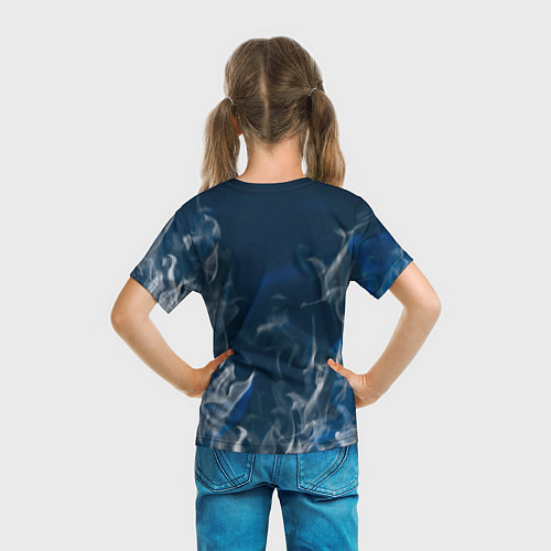 Детская футболка Nasa - лого - пламя / 3D-принт – фото 6