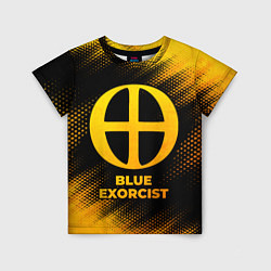 Футболка детская Blue Exorcist - gold gradient, цвет: 3D-принт