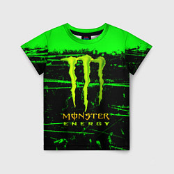 Футболка детская Monster energy green neon, цвет: 3D-принт