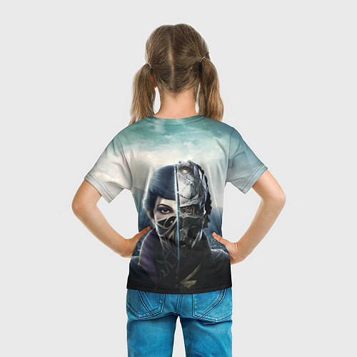 Детская футболка Dishonored - Эмили Колдуин / 3D-принт – фото 6