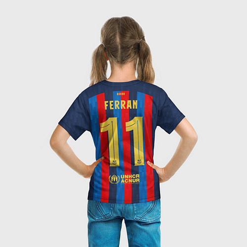 Детская футболка Ферран Торрес Барселона форма 20222023 / 3D-принт – фото 6