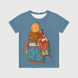 Футболка детская Лысый самурай, цвет: 3D-принт