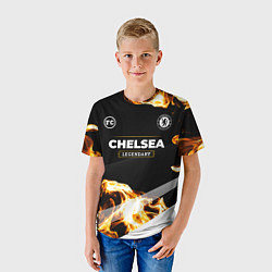 Футболка детская Chelsea legendary sport fire, цвет: 3D-принт — фото 2