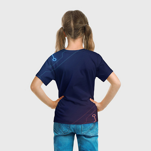 Детская футболка Citroёn Абстракция / 3D-принт – фото 6