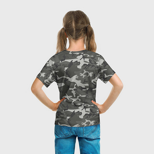 Детская футболка Камуфляж 333 / 3D-принт – фото 6