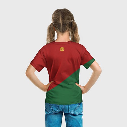 Детская футболка Сборная Португалии форма для чемпионата мира 2022 / 3D-принт – фото 6