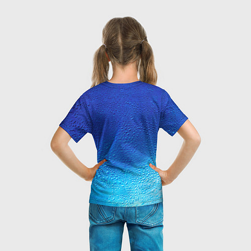 Детская футболка Вода - H2O / 3D-принт – фото 6