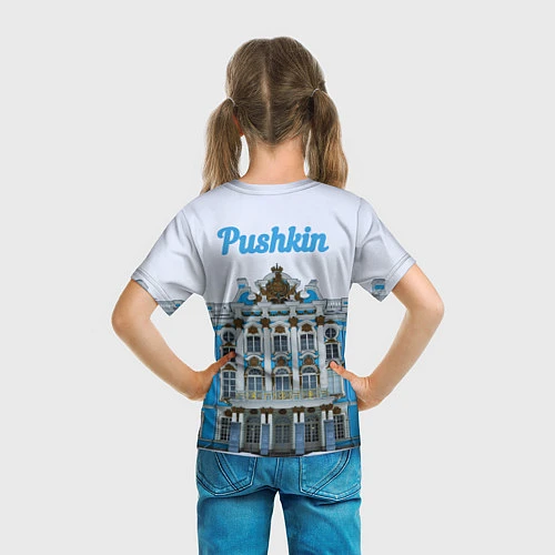 Детская футболка Город Пушкин : Екатерининский дворец / 3D-принт – фото 6