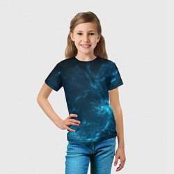 Футболка детская Blue stars, цвет: 3D-принт — фото 2