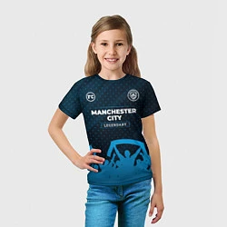 Футболка детская Manchester City legendary форма фанатов, цвет: 3D-принт — фото 2