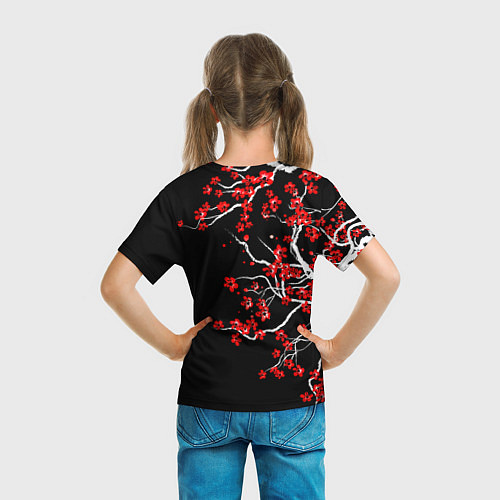 Детская футболка Сакура в цвету / 3D-принт – фото 6
