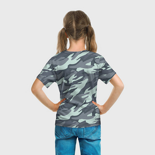 Детская футболка Узор камуфляж / 3D-принт – фото 6