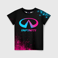 Футболка детская Infiniti - neon gradient, цвет: 3D-принт