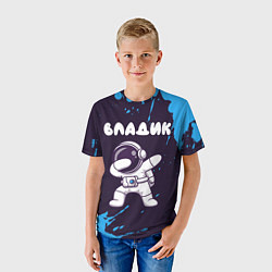 Футболка детская Владик космонавт даб, цвет: 3D-принт — фото 2