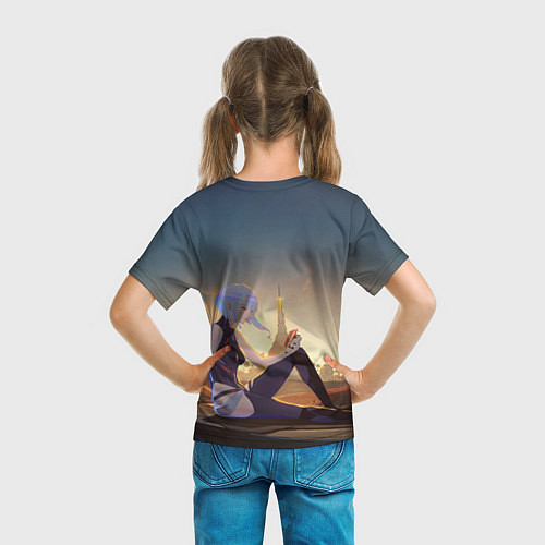 Детская футболка Грустная Люси / 3D-принт – фото 6