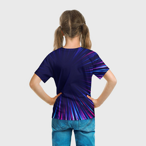 Детская футболка Haval neon speed lines / 3D-принт – фото 6