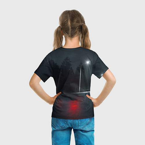 Детская футболка Крутая бэха на ночной трассе / 3D-принт – фото 6