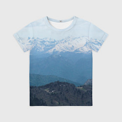 Футболка детская Кавказские горы, цвет: 3D-принт