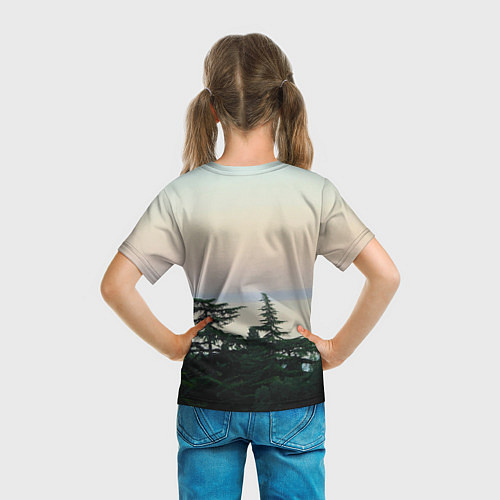 Детская футболка Мягкий рассвет / 3D-принт – фото 6