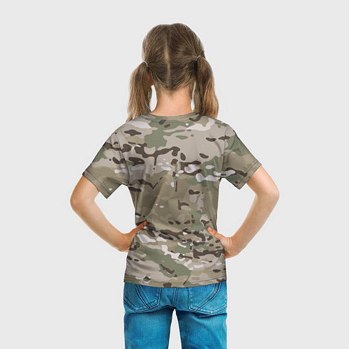 Детская футболка Камуфляж Multicam / 3D-принт – фото 6