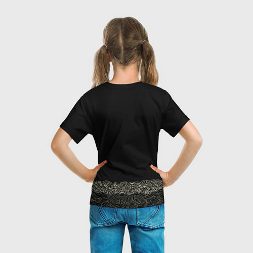 Детская футболка Викинг Череп / 3D-принт – фото 6