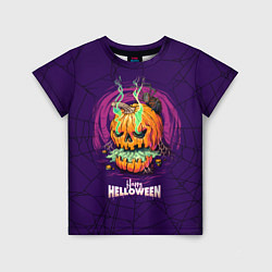 Детская футболка Злобная тыква Хэллоуин