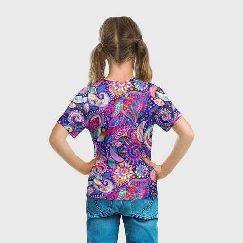 Детская футболка Multi-colored colorful patterns / 3D-принт – фото 6