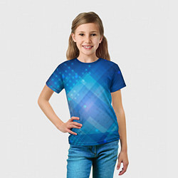 Футболка детская Точки и взаимосвязанные линии, цвет: 3D-принт — фото 2