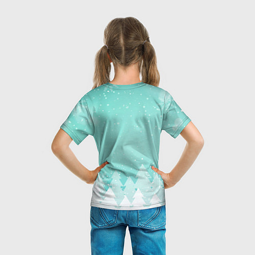 Детская футболка Новогодние завихрения / 3D-принт – фото 6
