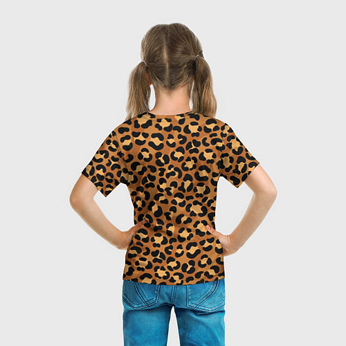 Детская футболка Леопардовый цвет / 3D-принт – фото 6