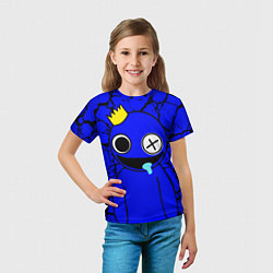 Футболка детская Радужные друзья персонаж Синий, цвет: 3D-принт — фото 2