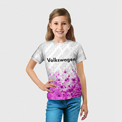 Футболка детская Volkswagen pro racing: символ сверху, цвет: 3D-принт — фото 2