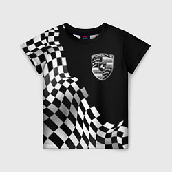 Футболка детская Porsche racing flag, цвет: 3D-принт