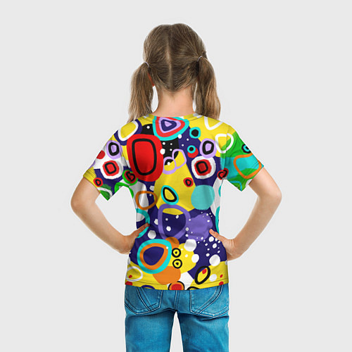 Детская футболка Радужный паттерн / 3D-принт – фото 6