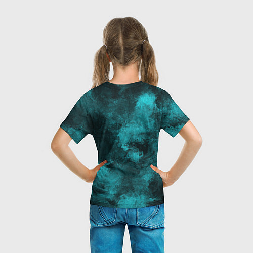 Детская футболка Малахитовая абстракция / 3D-принт – фото 6