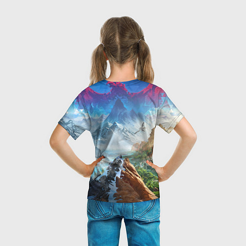 Детская футболка Horizon call of the mountain keyart / 3D-принт – фото 6