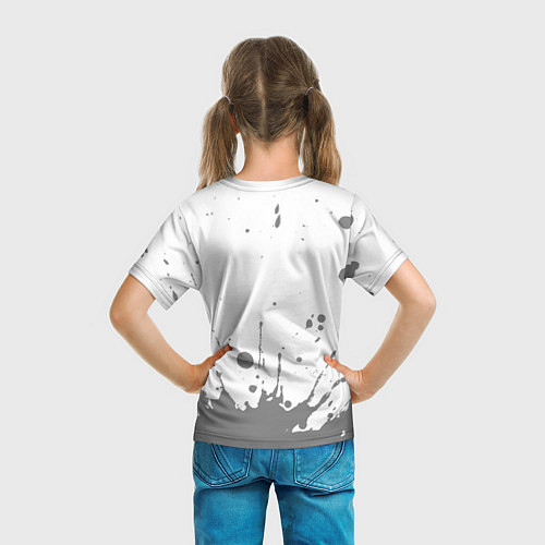 Детская футболка Прораб - в красной рамке на светлом / 3D-принт – фото 6