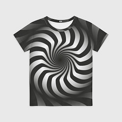 Футболка детская Объёмная спираль - оптическая иллюзия, цвет: 3D-принт