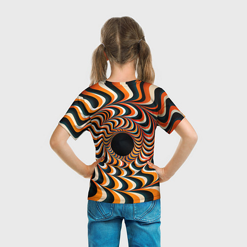 Детская футболка Головокружительная оптическая иллюзия / 3D-принт – фото 6
