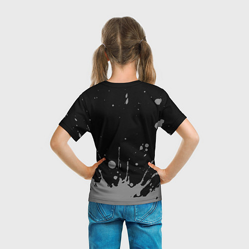 Детская футболка Летчик - в красной рамке на темном / 3D-принт – фото 6
