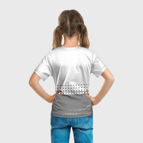 Детская футболка Профессор - в красной рамке на светлом / 3D-принт – фото 6