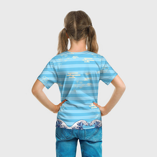 Детская футболка Лисички и море / 3D-принт – фото 6
