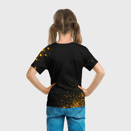 Детская футболка Opel - gold gradient / 3D-принт – фото 6