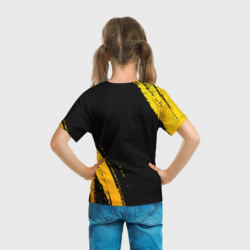 Детская футболка Manchester City - gold gradient: надпись, символ / 3D-принт – фото 6