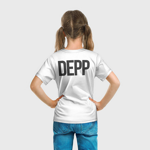 Детская футболка Джонни Депп - рисунок / 3D-принт – фото 6