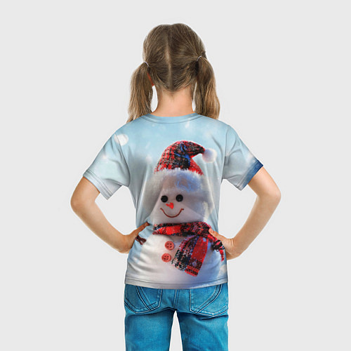 Детская футболка Снеговичёк / 3D-принт – фото 6