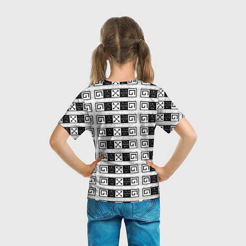Детская футболка Signs hieroglyphs / 3D-принт – фото 6