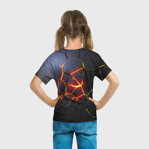 Детская футболка Вулканическая активность / 3D-принт – фото 6