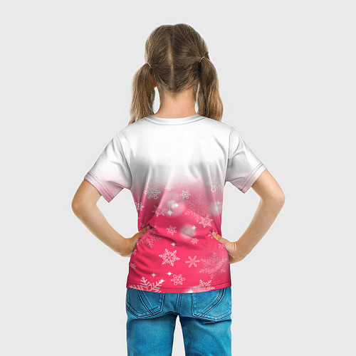 Детская футболка Зайка в венке 2023 / 3D-принт – фото 6